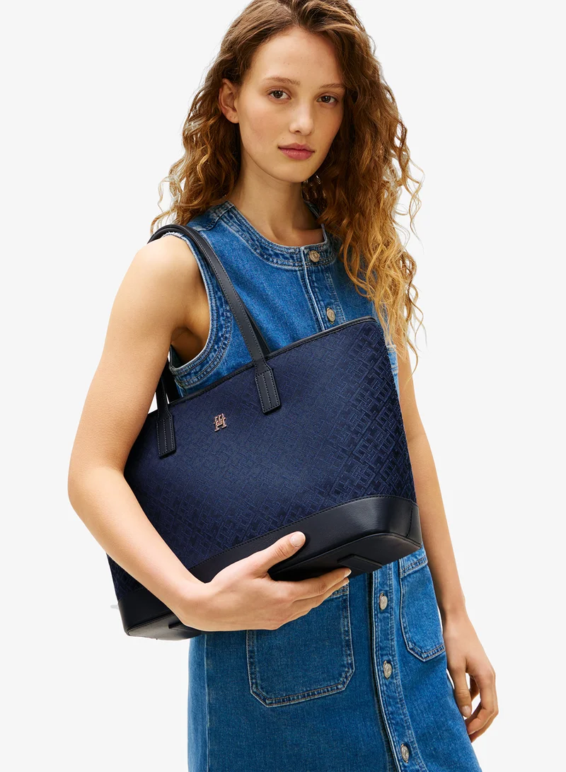TOMMY HILFIGER Jacquard Tote Bag